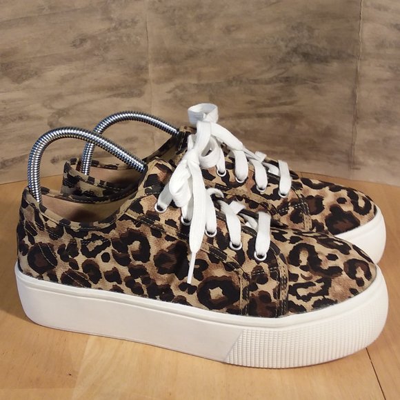 SO Shoes - SO Platform Animal Print Memory Foam Shoe